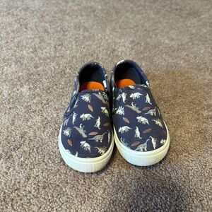 2 for $5!/ Kids Dinosaur Print Slip-On Shoes - Blue
